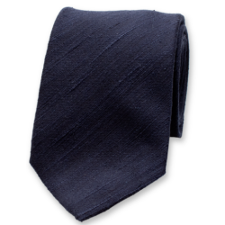 Corbata seda natural 100% o cotó, blau marí o blanc