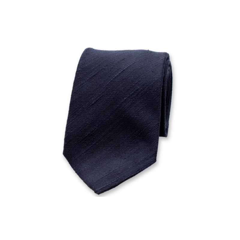 Corbata seda natural 100% o cotó, blau marí o blanc