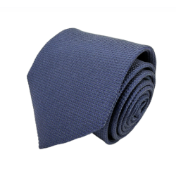 Corbata seda natural 100% o cotó, blau marí o blanc
