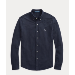 Camisa de seda natural o cotó egipsi blau marí o blanc