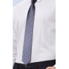 Corbata ratlles diagonals o corbata llisa , gris o plata