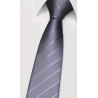 Corbata ratlles diagonals o corbata llisa , gris o plata
