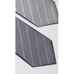 Corbata ratlles diagonals o corbata llisa , gris o plata