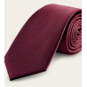 Corbata microdibuix o llisa granat o vermella.